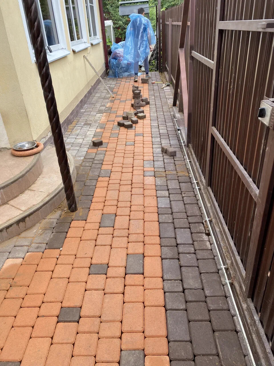 укладка брусчатки