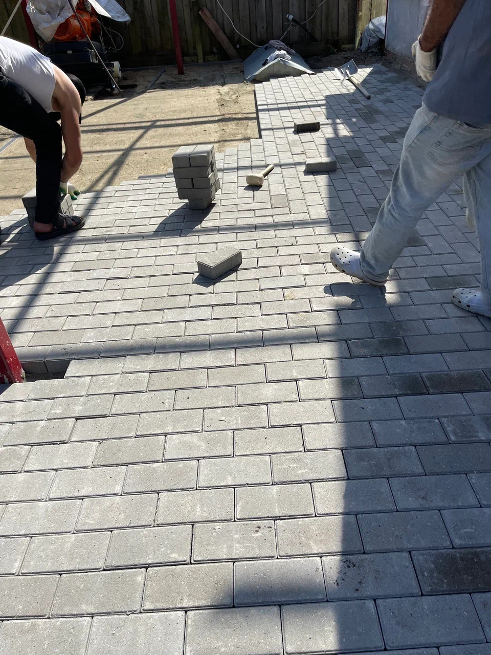 укладка брусчатки